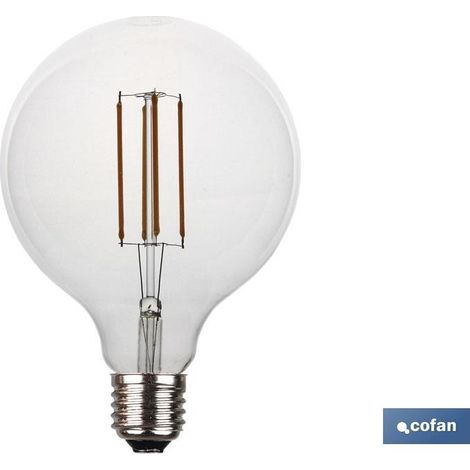 Klare Globe-LED-Glühbirne E27 4 W 380 lm 2700 K (1/2)