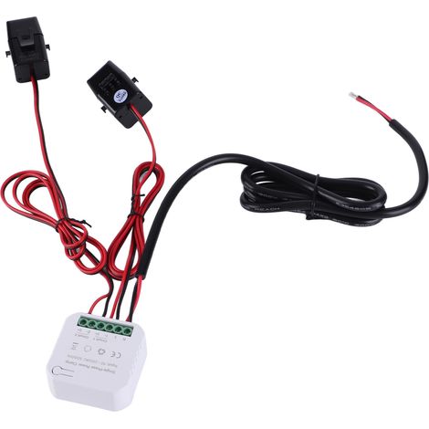 Compteur d'énergie WiFi à phrase unique, avec pince, moniteur de consommation d'énergie électrique pour Tuya 90-250VAC (1/5)