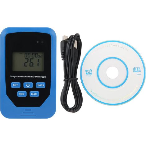 hygromètre-TL‑505 Enregistreur de données température/humidité multifonction – Précision ±1℃/±3%RH – –40°C à 105°C – Stockage jusqu'à 80 000 mesures (1/5)