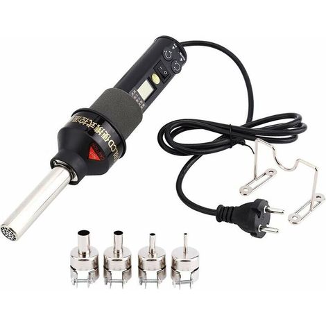 Pistolet à air chaud à chaleur électronique réglable LCD 220V 450W Station de soudage à dessouder IC SMD BGA (1/5)