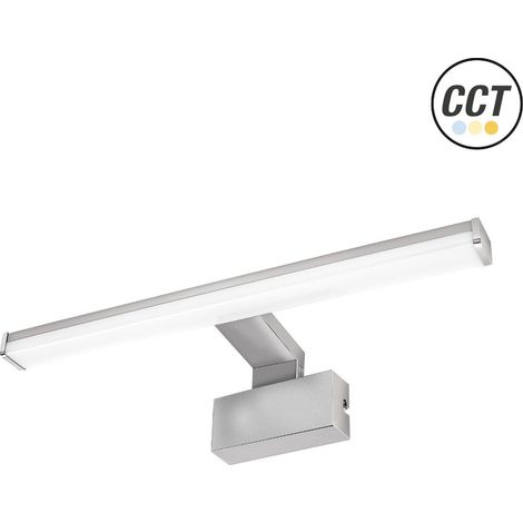 Aplique LED Espejo Mate Cromado 40cm IP44 7W (1/3)