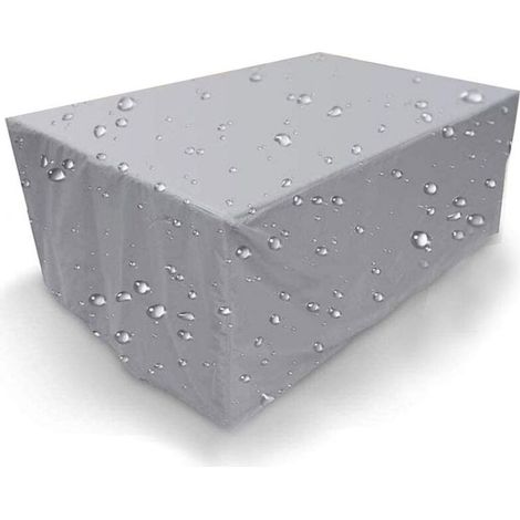 Housse pour mobilier de jardin 115×115×70cm Grise (1/5)