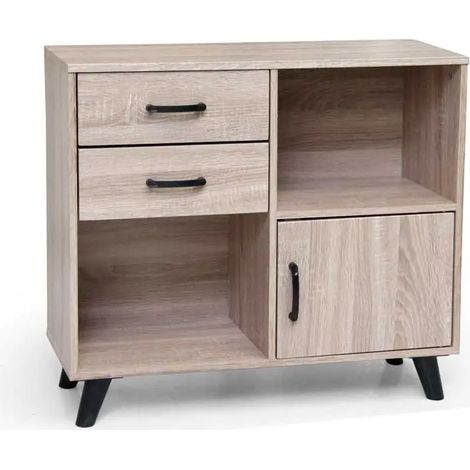 Mobile Ares in legno rovere 80x30x70 cm