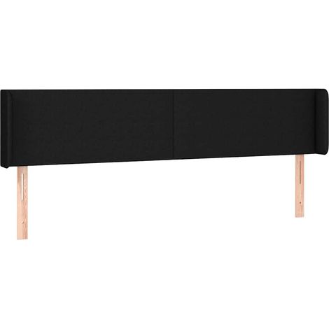 Maison Exclusive - Cabecero de tela negro 183x16x78/88 cm (1/5)