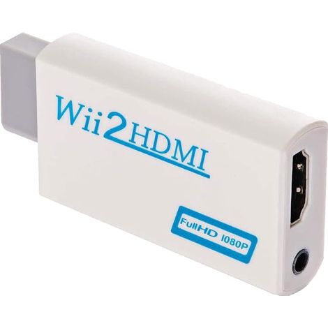 Weißer Wii-zu-HDMI-Konverter, Wii-zu-HDMI-Adapter, Wii-2-zu-HDMI-HDMI-Konverter, Wii-2-HDMI (1/5)