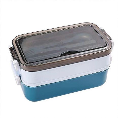 Blaue Bento-Box für Schüler, Kinder und Büroangestellte (1/5)