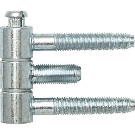 SFS Stahlzargenband (Türband) 3-teilig, Einbohrband 16x46,7mm Stahl verzinkt