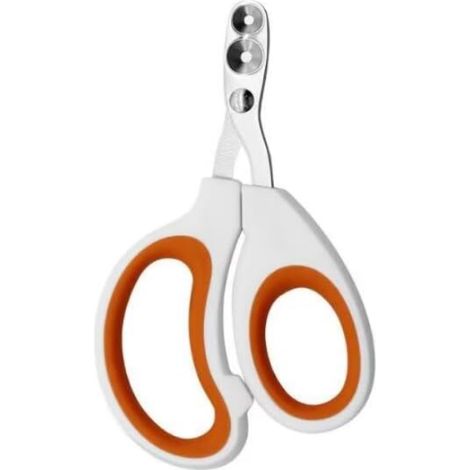 Coupe-Ongles Pour Chat - Double Trou Orange Et Blanc - Sécure Pour Débutants Et Animaux De Compagnie - 1 Pièce (1/5)