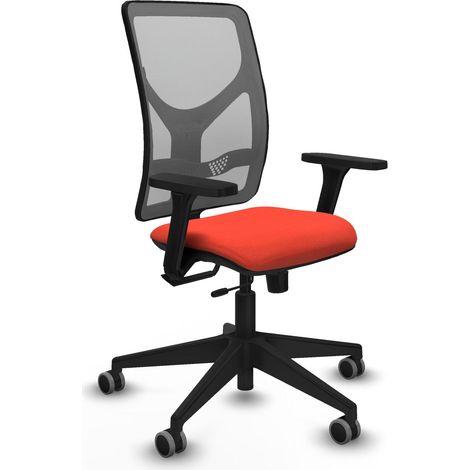 Chaise de bureau piqueras y crespo Motilla noir mousse épaisse (1/2)