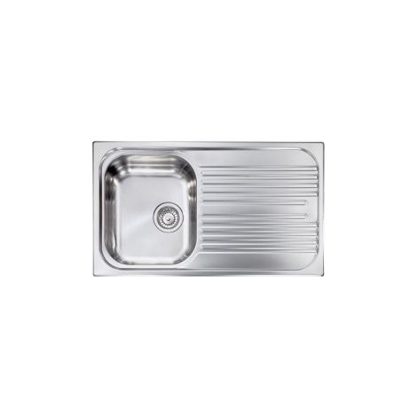 Lavello ATLANTIC 86X50 1 vasca sinistra+ gocciolatoio ACCIAIO INOX (1/5)