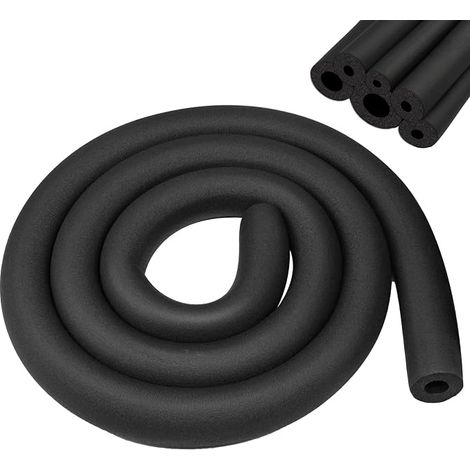 Rubber Hose Insulation Pipe Insulation Soft Foam Black Fitness Equipment Copper Tube Diameter 16mm (1/5)