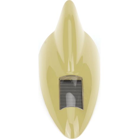 Feux LED 12V Solaire Clignotant Aileron Requin Lumière Avertissement Auto Accessoire Or (1/5)