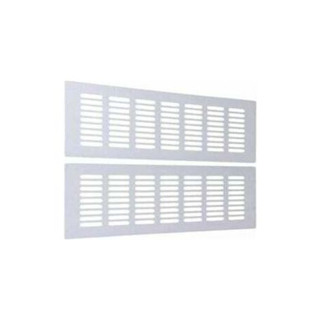 Rechteckiges Lüftungsgitter für optimale Belüftung. Rechteckiges Lüftungsgitter 80 x 300 mm, 2 Stück [weiß].