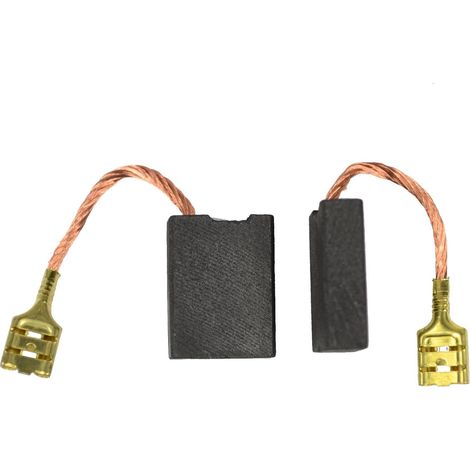 Geko Balais de Charbon noirs 6x16x21.5 mm pour meuleuse
