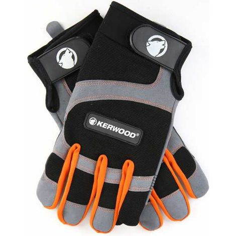 Gants gris. Bois et Jardin. Taille 10. Kerwood (1/4)
