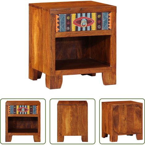 vidaXL Akazienholz Nachttisch -  Nachttisch 40x35x45 cm Massivholz Akazie (1/5)