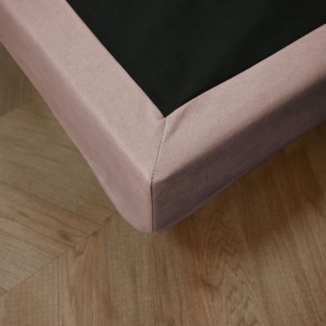 Cache-sommier rose RONDA 160x200 cm - SOMEO (1/2)