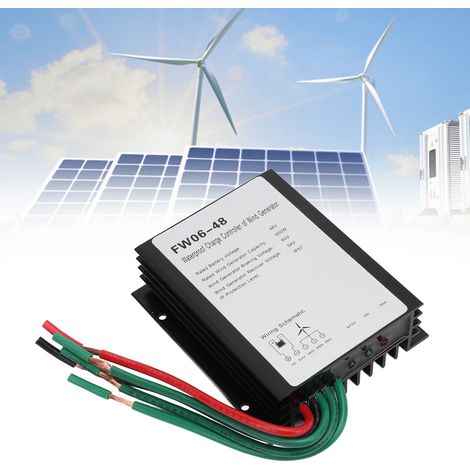 [Laderegler] + [MPPT] + [48V LED] + [IP67 Schutzart] + [0-600W Automatik] + [Für Windkraftanlagen] + [Aluminium] + [10x8,5x3cm] (1/5)