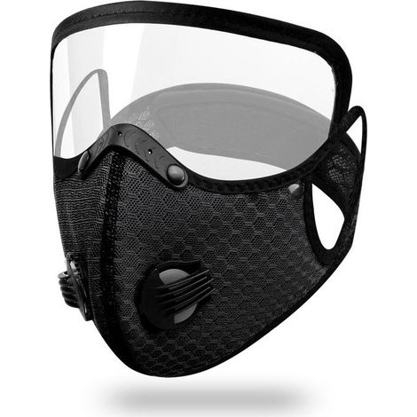 Waschbare Aktivkohle-Sportmaske für Radfahren und Outdoor-Training