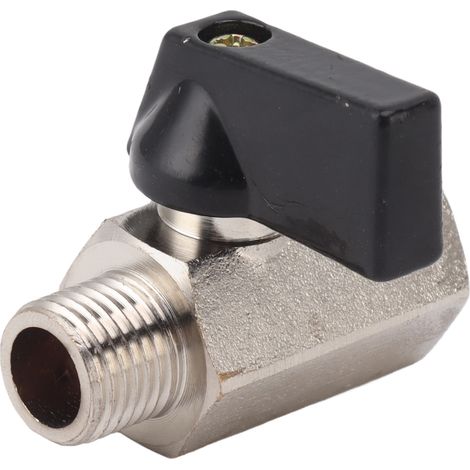 Robinet à bille laiton renforcé sablé, filetage mâle femelle 1/4 pouce, pour eau domestique robinetterie (1/5)