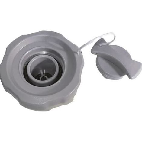 Bouchon de valve d'air pour jacuzzi gonflable, bouchon à vis de gonflage pour valve d'air, Gris clair, Plastique, 5.593.81cm (1/5)