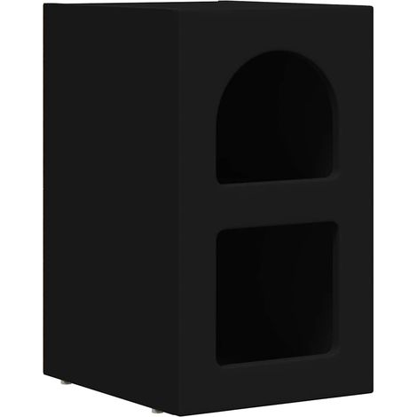 Maison Exclusive - Nachttisch Schwarz 29,5 x 33,5 x 50 cm Holzwer