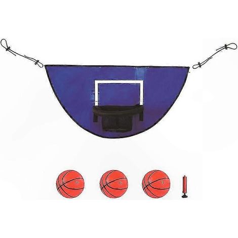 Panier de basket-ball sauteur extérieur pour enfants avec mini-ballon - Trampoline de basket-ball facile à monter pour des jeux actifs (1/5)