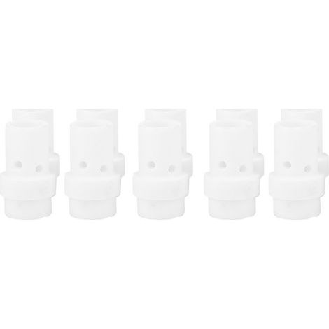 Akozon Lot de 10 diffuseurs de gaz en céramique MIG/MAG - Avec anneau de soudure - Accessoire pour brûleur de soudure 36KD (1/5)