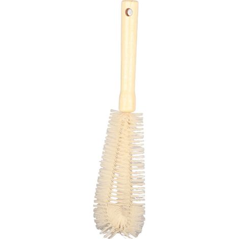Brosse de nettoyage pour bouteilles à manche en bois, adaptée aux verres et aux bouteilles de vin.30centimètre (1/5)