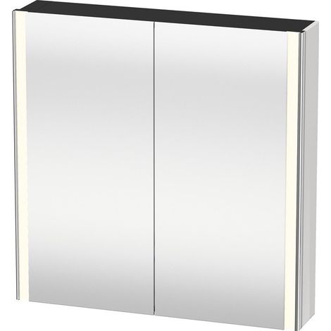 Armoire miroir Duravit XSQUAREavec éclairage 800x800x156mm blanc brillant