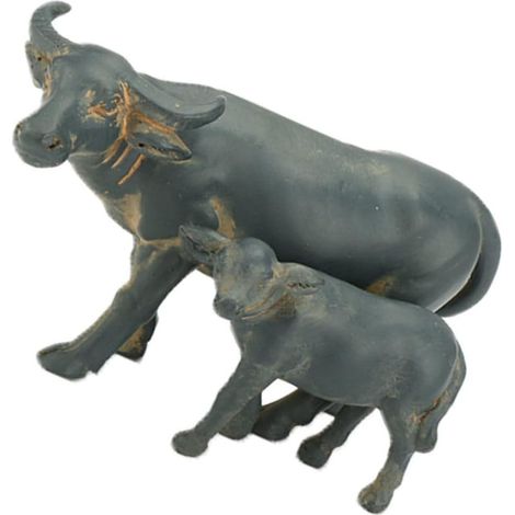 und schönes Aussehen aus Kunstharz Büffelfigur mit