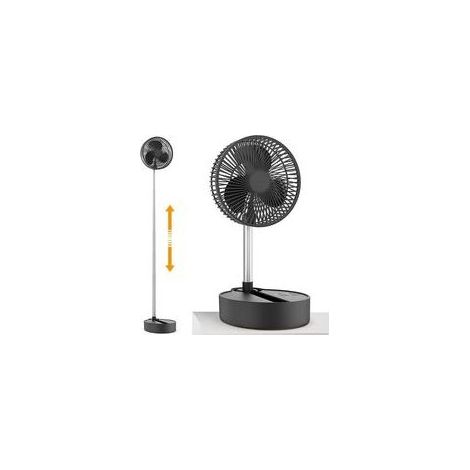 Ventilateur portable rechargeable 10000mAh, ventilateur bureau sur pied réglable (1/4)