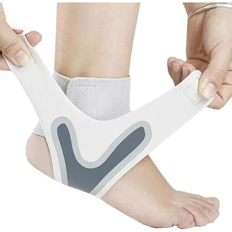 Chevillère de sport à talon ouvert, sangle de protection fine et respirante pour la cheville, stabilisateur de cheville compressé réglable, cheville fixe professionnelle pour l'équitation et le basket (1/5)
