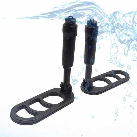 Metal detector subacqueo impermeabile, versione pieghevole, bobina a impulsi, rilevamento della scansione a impulsi (nero)