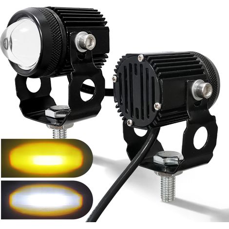 2 supports de clignotants arrière moto universels en alliage d'aluminium noir pour modification (1/5)