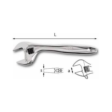 Chiave a rullino 294 AD – regolazione rapida - Apertura: 63 mm (1/2)