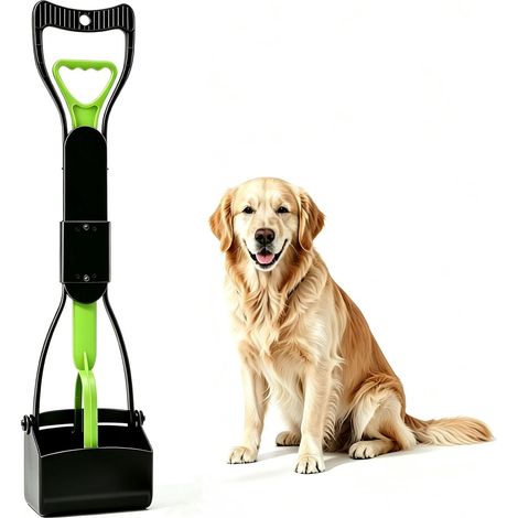 Ramasse-crottes de 60 cm de long outil portable pour le nettoyage des déjections de chiens de grande et moyenne taille collecteur de déchets robuste pour jardins, pelouses et espaces verts. (1/5)