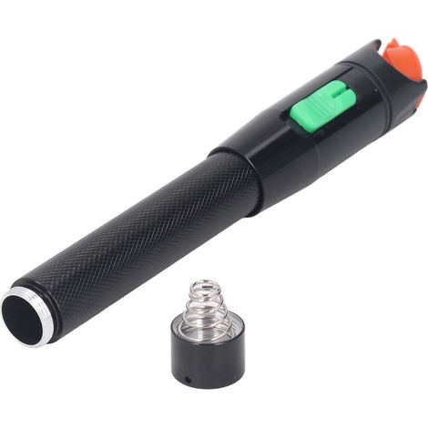 30mW Stift-Glasfasertester, 630-670nm optischer Fehlerortungsgerät, 2,5mm Stecker, Gehäuse aus Aluminiumlegierung, Netzwerkdiagnosegerät. (1/5)