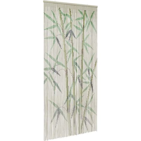 Rideau anti-insectes imprimé en bambou 90 x 220 cm (1/5)