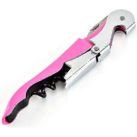 Ouvre-bouteille, couteau de sommelier, tire-bouchon, acier au carbone rose