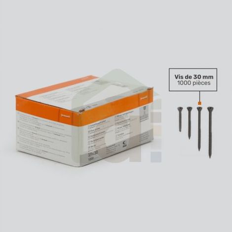 Vis autoperçeuses pour plaque murale Fermacell 30mm Boîte(s) de 0 - Pack de 1000 (1/2)