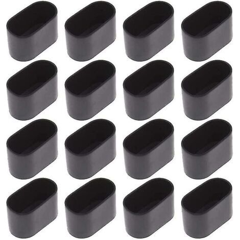 16 embouts ovales pour table et chaise, 15 x 30 mm.