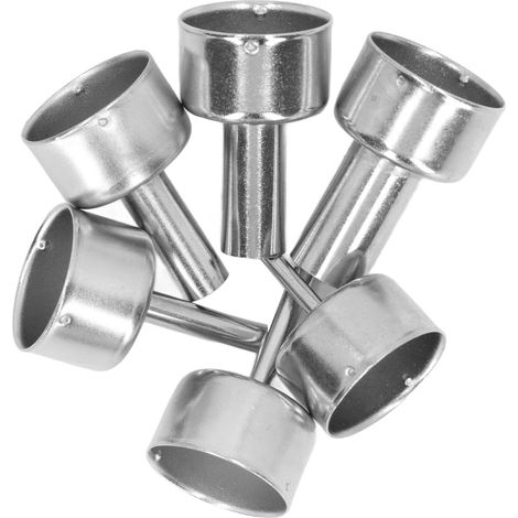 6 Embouts de Pistolet à Air Chaud en Acier Inoxydable, Kit d'Accessoires pour Station de Soudage