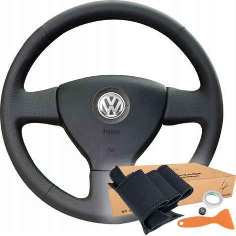 FUNDA DE VOLANTE PARA GOLF, POLO, CADDY, JETTA, TIGUAN, TOURAN, EOS (1/5)