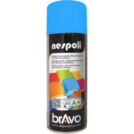 Peinture Aérosol BRAVO NESPOLI - Bleu azur (180018) 0,4 L