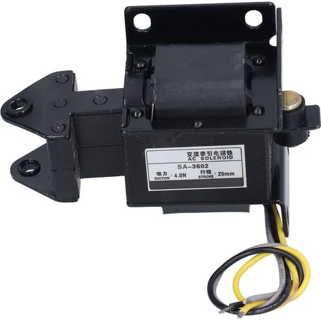 BERM AC Solenoid Electromagnet Traction Push Pull Electric Magnet AC220V SA‑3602
