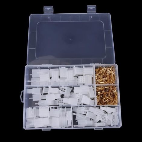 40 Set 2.8MM 2 3 4 6 Connecteurs de fils kit de bornes connexion de manière logeant Terminal moto femelle et mâle Kit moto-SEC (1/4)