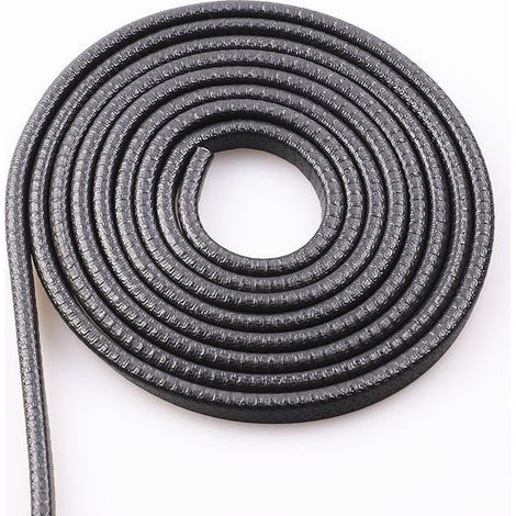 Anti-collision strip for car doors, U-shaped rubber strip, anti-scratch sealing strip for door edge, 5 meters (black)