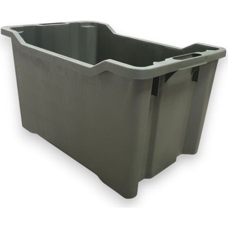 Cassetta 52x36x31 cm agricola sovrapponibile e impilabile chiusa 40 lt (1/4)