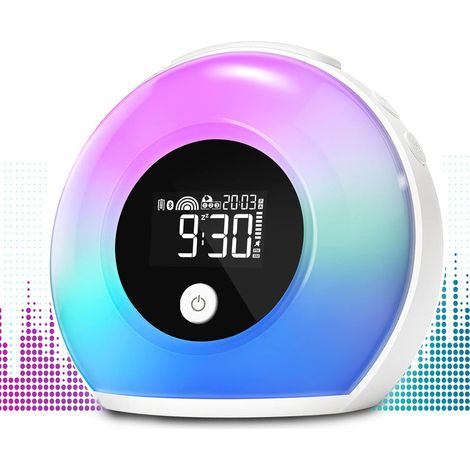 Wecker mit Licht und Bluetooth-Lautsprecher, Nachtlicht für Kinder (1/5)